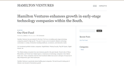 Desktop Screenshot of hamilton-ventures.com