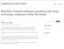 Tablet Screenshot of hamilton-ventures.com